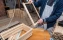 carpenter | workshop | person | industry | carpentry | making | beehive | frame | bee | timber | wire | craftsman | construction | job | man | work | technology | wooden | safety | repairman | production | produce | craft | wood | occupation | tool | wood